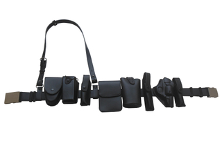Police Securiy Duty Belt Set with Multi Functional Pouches