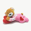Lovely Plush Toy Sleeping Ted Bear Toy with Heart Pillow