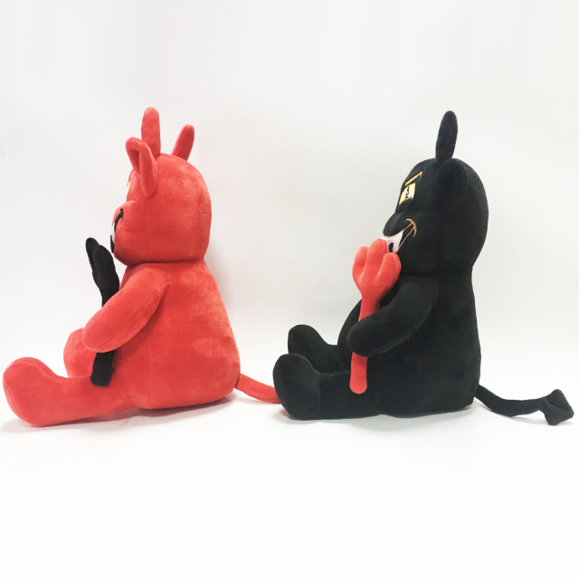 Black And Red Evil Stuffed Plush Halloween Toys