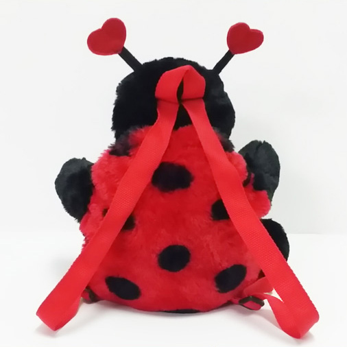 Plush Soft Toy Ladybug School Backpack for Kids