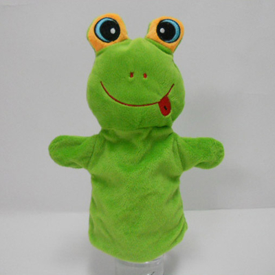 Cheap Wholesale OEM Big Eyes Frog Plush Hand Puppet