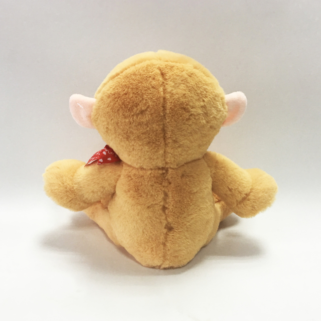 Valentine Soft Toy Stuffed Plush Monkey with Embroidery Heart