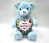 Special Valentine Blue Bear Animal Gift with Heart Plush Toys
