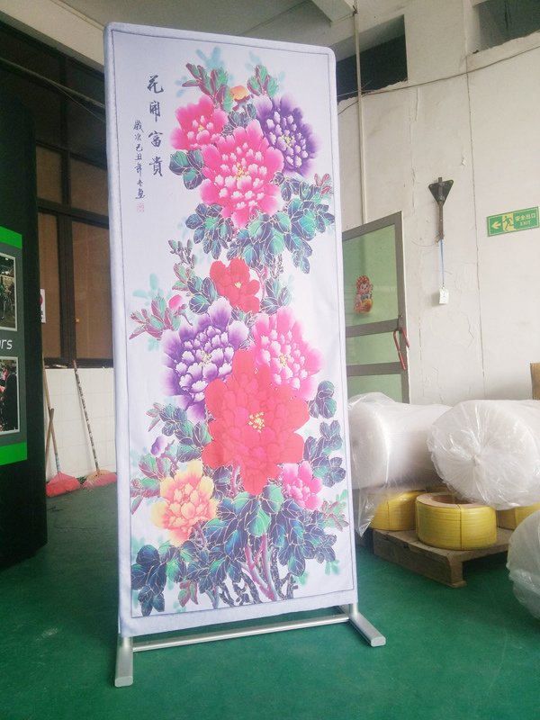 Aluminum Frame Display Fabric Tension Banner Display Stand