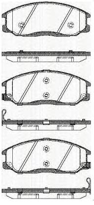 Brake pad for HYUNDAY