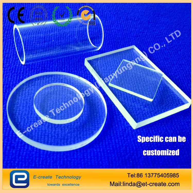 Optical quartz glass JGS1 / JGS2 / JGS3 quartz film High transmittance Transparent / UV glass