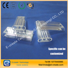 clear double hole quartz tube laser cavity