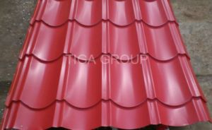 Mat&eacute;riaux de toiture en m&eacute;tal/prix usine enduit d'une premi&egrave;re couche de peinture color&eacute; de toiture de t&ocirc;le d'acier