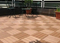 Decking antideslizante de WPC DIY del PE de madera cuadrado impermeable del azulejo