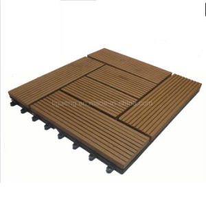 Suelo ULTRAVIOLETA anti de WPC/azulejo impermeable del Decking/tarjeta de madera del PE para el suelo