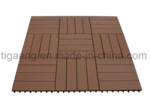 Reciclable F&aacute;cil-Ensamblar el Decking pl&aacute;stico de madera del compuesto WPC DIY