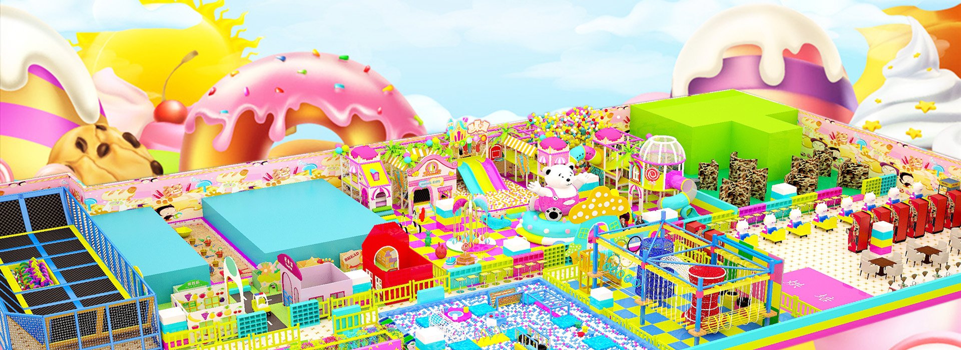 Candy Themed Soft Indoor Playground