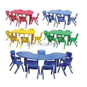 Пластиковый стол LLDPE и стул для дошкольного / вечернего зала