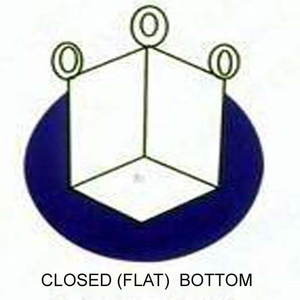 closed (flat) bottom
