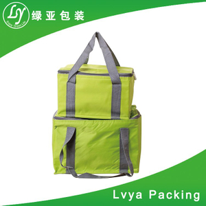 custom polyester non woven cans thermal frozen food lunch insulated cooler bag