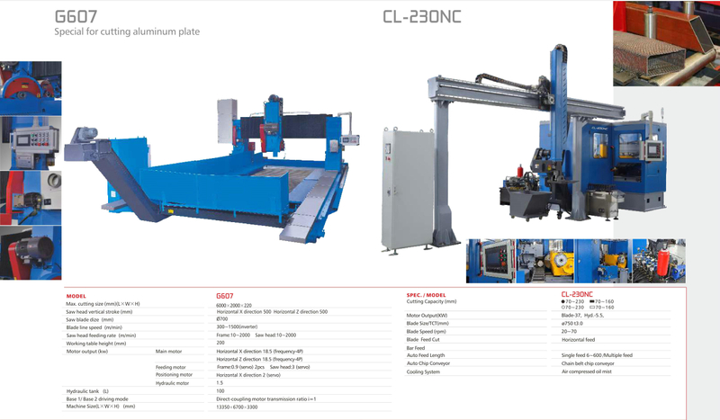  VERTICAL BLOCK/PLATE BAND SAWING MACHINE G607-CL230NC