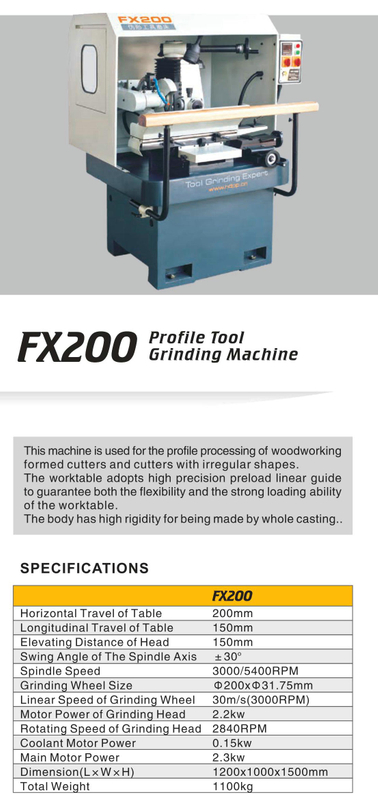 PROFLE TOOL GRINDING MACHINE FX200