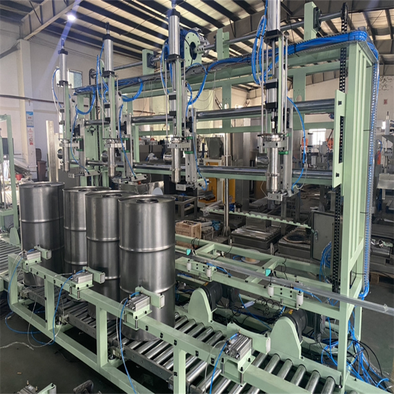 55 Gallon Steel Drum/Bitumen Barrel 4 Head Filling Packing Unit Machinery^