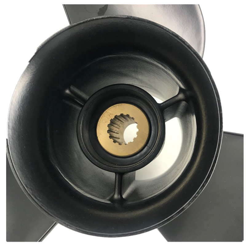 Hélice de acero inoxidable pintada de 14 1/2 x 19-M para motor fuera de borda Yamaha 6G5-45945-01-98