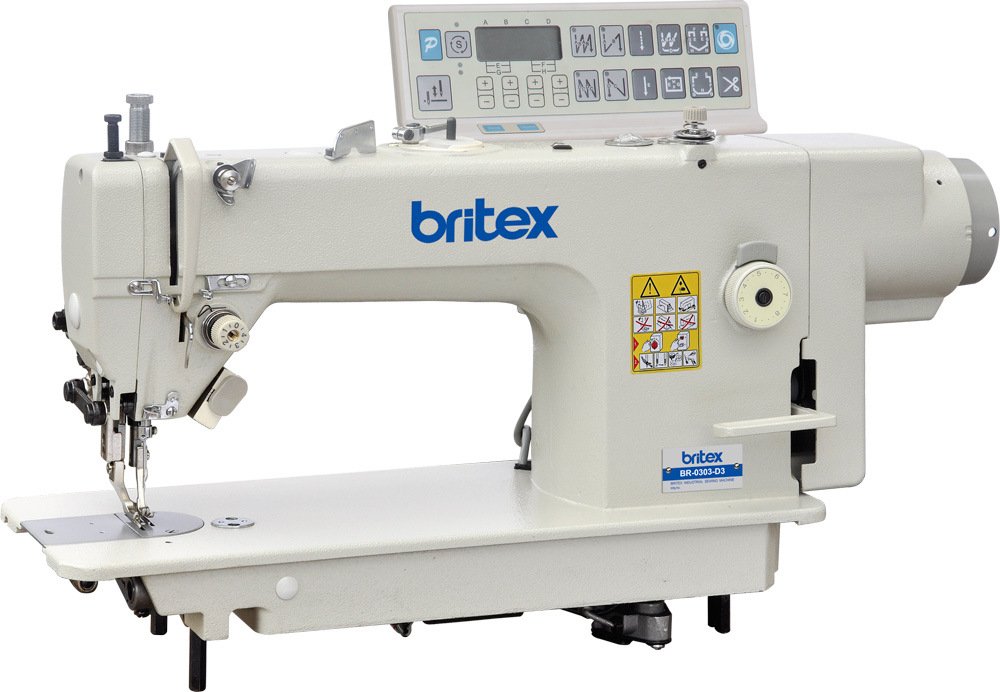 Br-0303-D3 High Speed Direct Drive Top and Buttom Feed Lockstitch Sewing Machine with Auto Trimmer