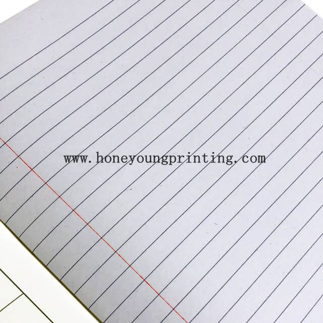Ghana NOTE 1 Cahier 18x24cm Ligné 8mm Avec Rouge Marge Couverture Carte Avec Pelliculage Brillant
