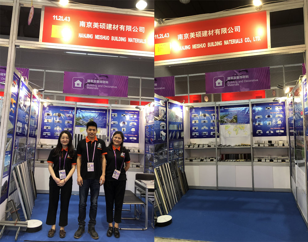 Congratulations on Meishuo success on 125th Canton Fair for expansion joint, control joint, entrance mat and stair nosing.