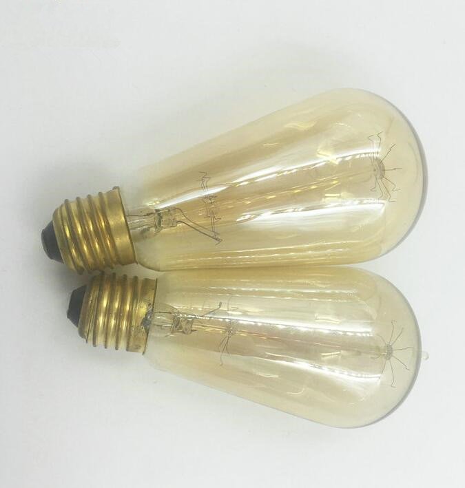 40W/60W E27 St48 Edison Bulb Antique Filament Lamp Retro Vintage Light 220V/240V