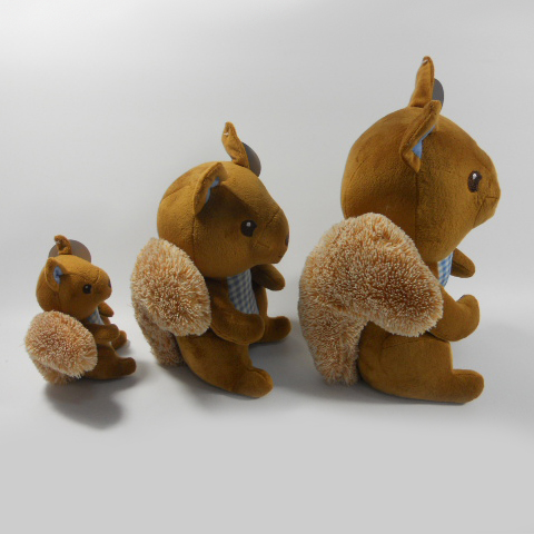 New Plush Squirrel Sound Chew Squeaker Pet Toy