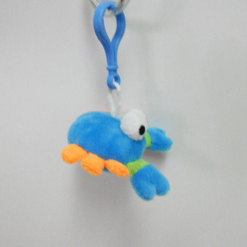 Custom Soft Plush Crab Toy Keychain