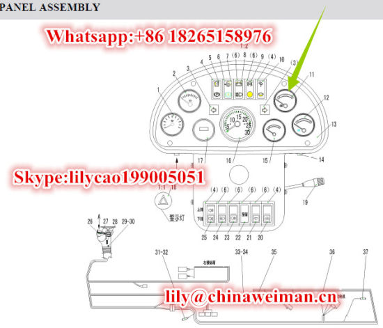Sdlg LG936 LG938LG956 LG968 Wheel Loader Spare Parts Engine Water Temperature Gauge Sw201c 4130000289