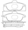 Brake pad for CITROEN