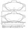 Brake pad for PEUGOET