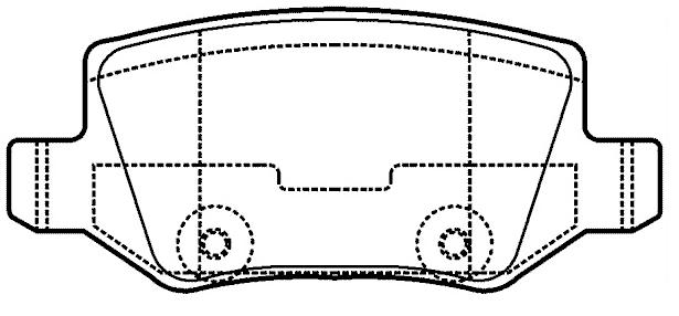 Brake pad for MERCEDES BENZ