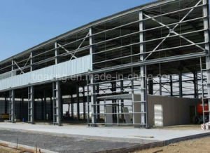 Entrep&ocirc;t multi d'envergure de mesure l&eacute;g&egrave;re pr&eacute;fabriqu&eacute;e, atelier, usine
