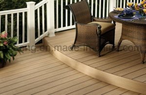 Decking r&eacute;sistant au feu favorable &agrave; l'environnement de la bonne qualit&eacute; WPC de prix usine