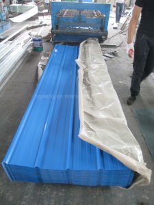Buenas hojas de la azotea para el azulejo azul de los materiales de construcci&oacute;n/de material para techos del mar profesional