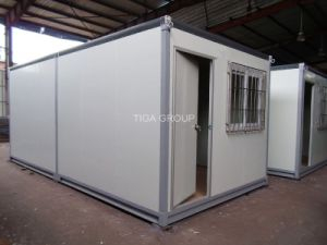Maison de conteneur de structure m&eacute;tallique/Chambre portative vente chaude/Chambre modulaire