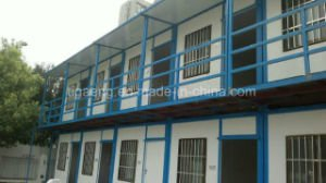 Casa prefabricada ligera Dormitary modular del panel de emparedado del marco de acero