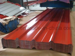 Azulejo de material para techos trapezoidal del metal de la construcci&oacute;n simple PPGI/PPGL del precio de f&aacute;brica