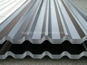La azotea trapezoidal del Galvalume cubre el material para techos del metal de Aluzinc del perfil de T