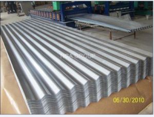 Metal revestido del cinc de la alta calidad que cubre las hojas galvanizadas acanaladas de la azotea
