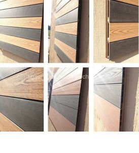 Tabl&oacute;n pl&aacute;stico de madera al aire libre exterior del compuesto del PE del panel de pared de WPC