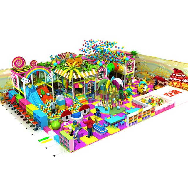 Candy Theme Kids Мягкая крытая игровая площадка для семейного центра