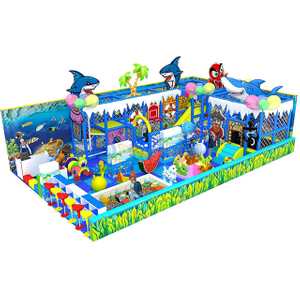 Ocean Theme Детский парк развлечений Custom Мягкая крытая игровая площадка