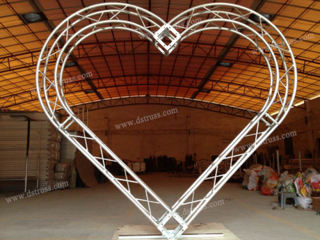 Aluminum Alloy Heart Shaped Truss(300mm*300mm)