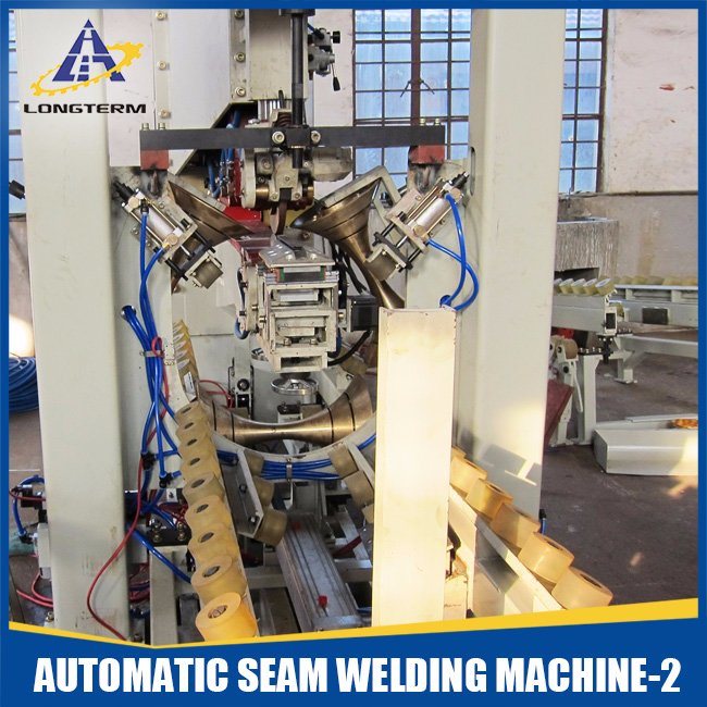 Automatic Steel Drum / Barrel Longitudinal Seam Welding Machine