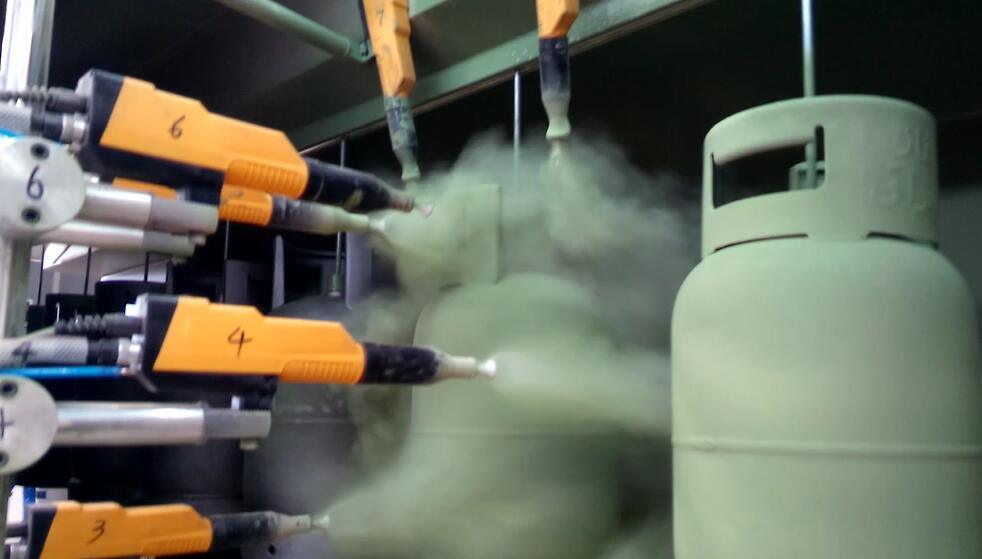 Automatic Painting Machine for LPG Cylinder Production