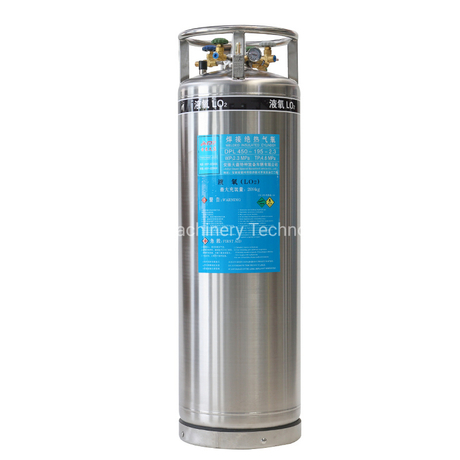 175L Liquid Oxygen/Nitrogen Cryogenic Liquid Vgl Cylinder, Oxygen Dewar Tank Factory Price