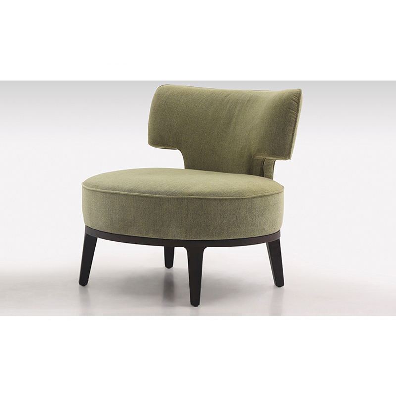 Small Round Cute Comfy Grey Upholstery Armchair For Small Round Cute Comfy Grey Upholstery Armchair For