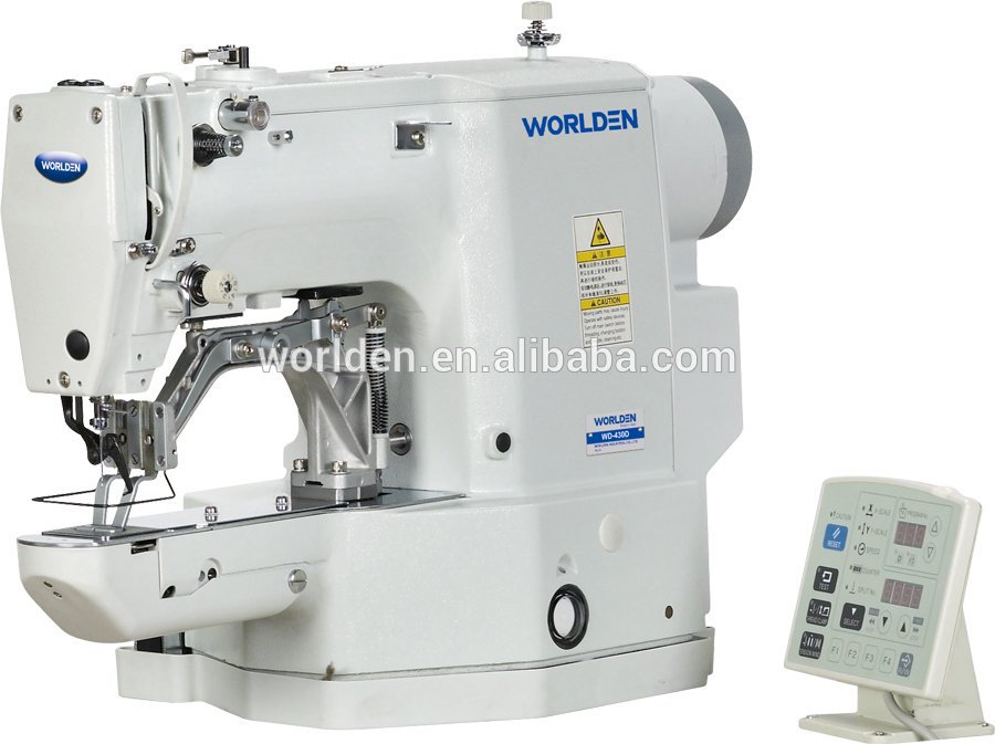 Wd 430d High Speed Direct Drive Bar Tacking Button Sewing Machine Industrial